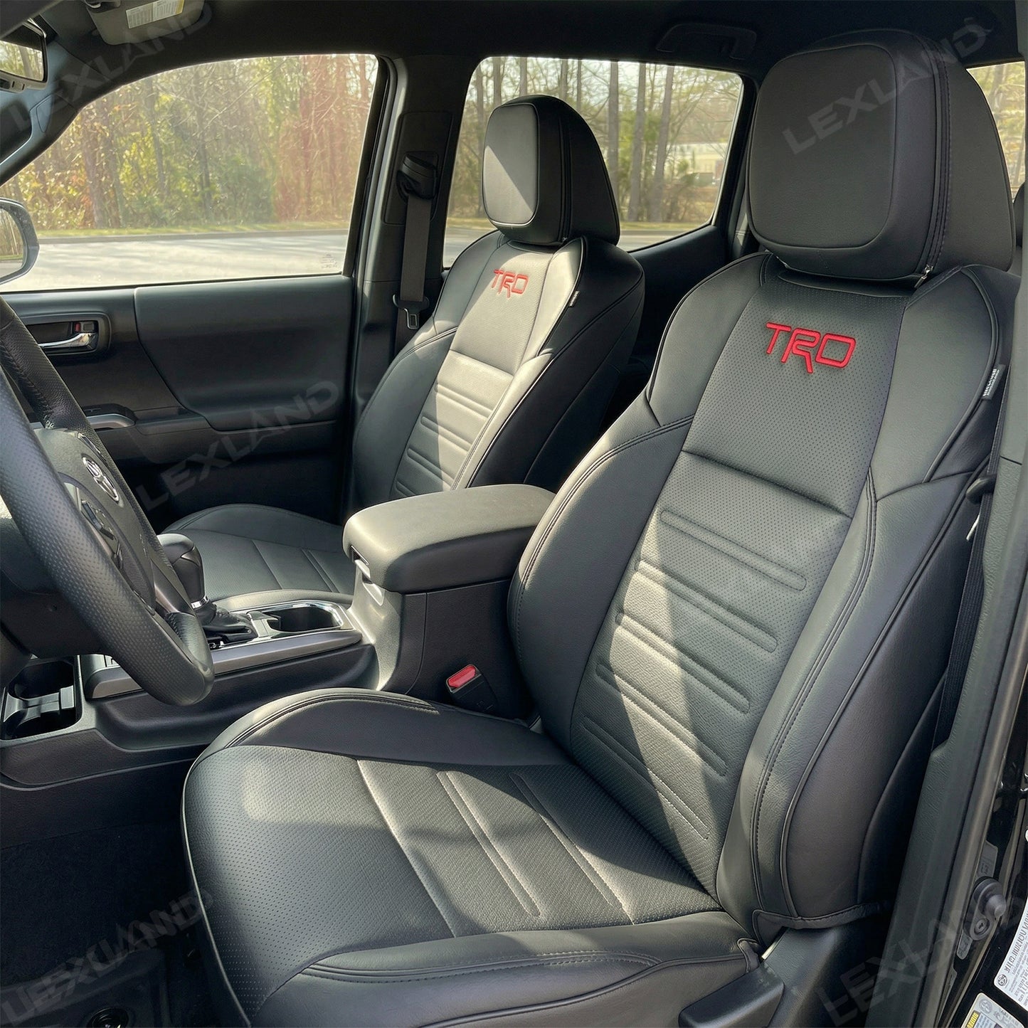 Tacoma/4Runner Seat Covers Embossed Seat Protectors with TRD Logo for Toyota