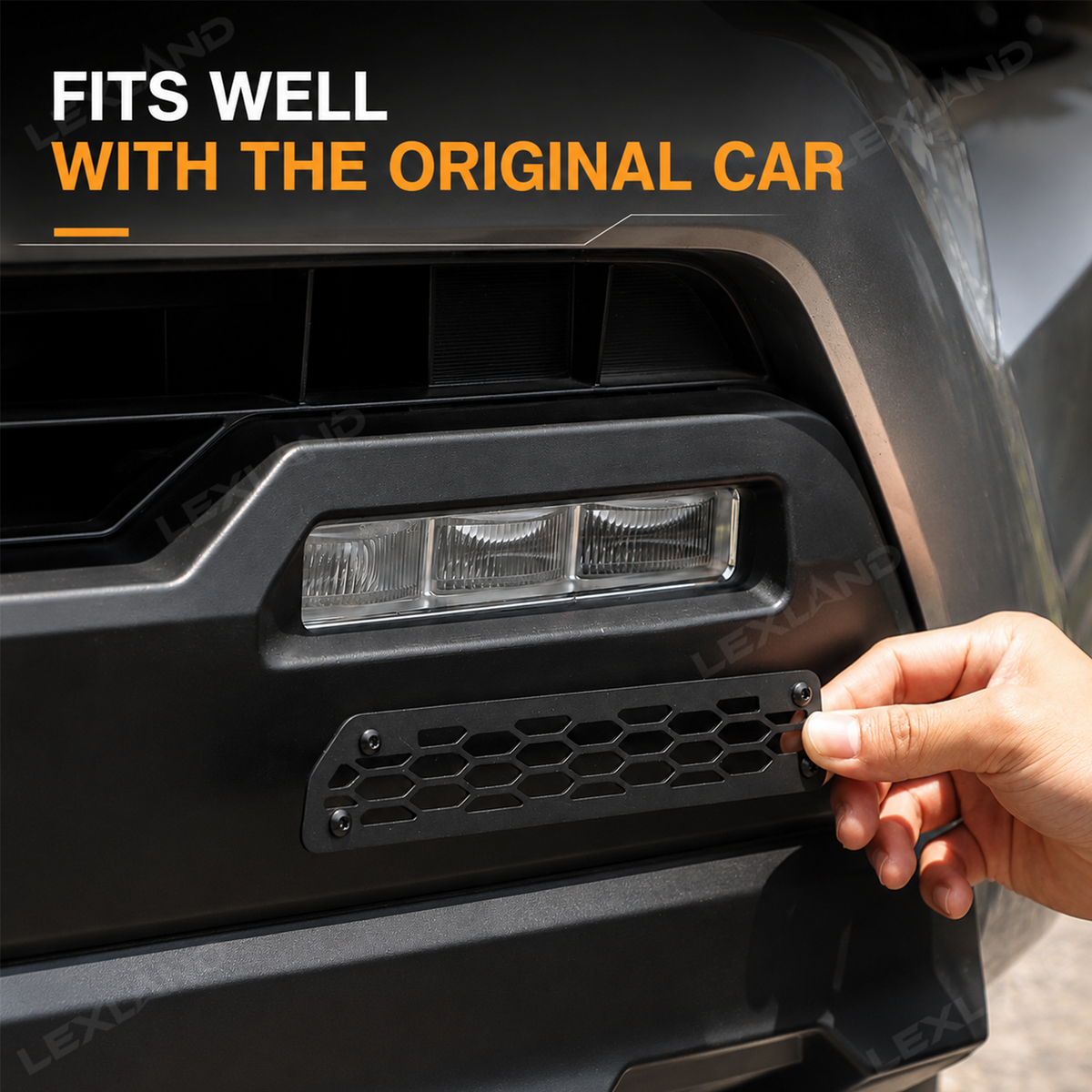 Tacoma Front Fog Light Grille Covers Exterior Protection Covers 2PCS for Toyota