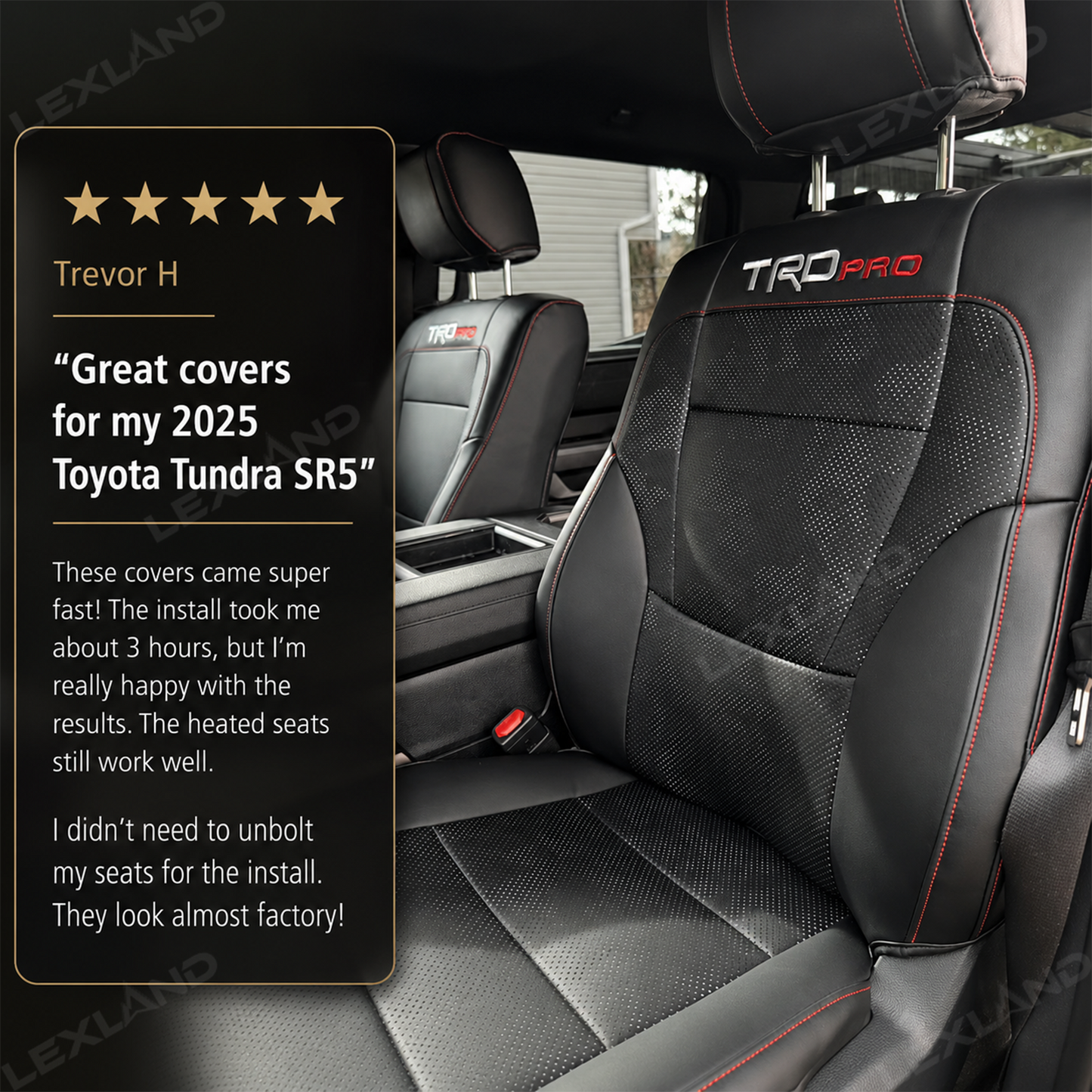 Tundra Seat Covers Camo Seat Protector with TRD PRO Logo for Toyota