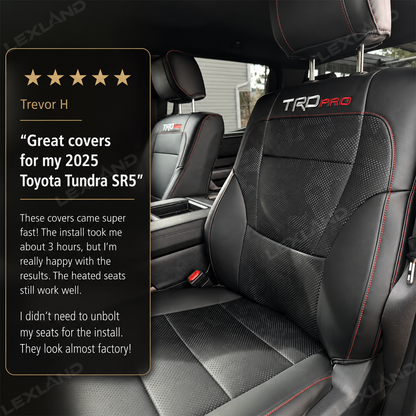 Tundra Seat Covers Camo Seat Protector with TRD PRO Logo for Toyota