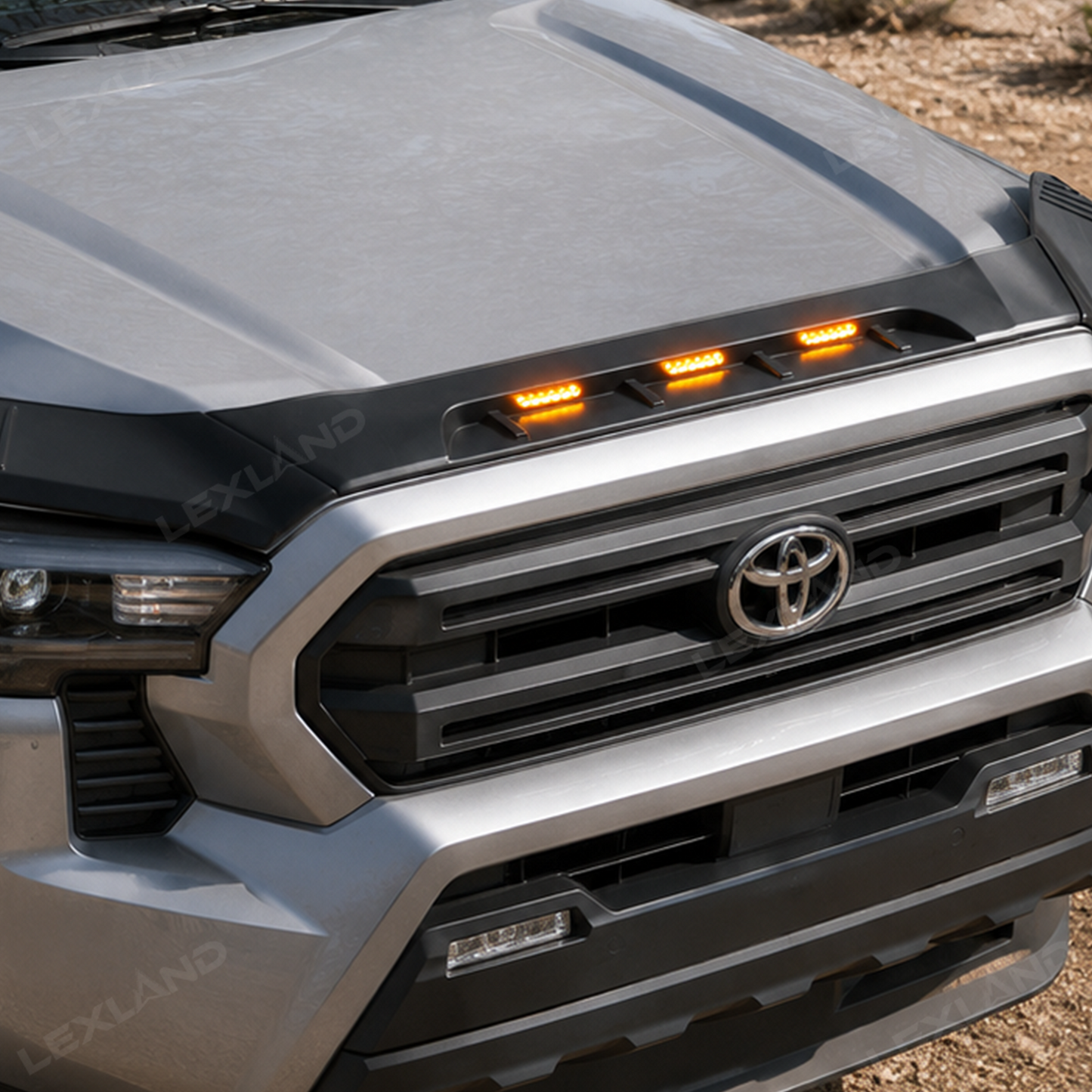 Tacoma/4Runner Hood Protector with LED Light Hood Deflector Bug Deflector 2.0 for Toyota