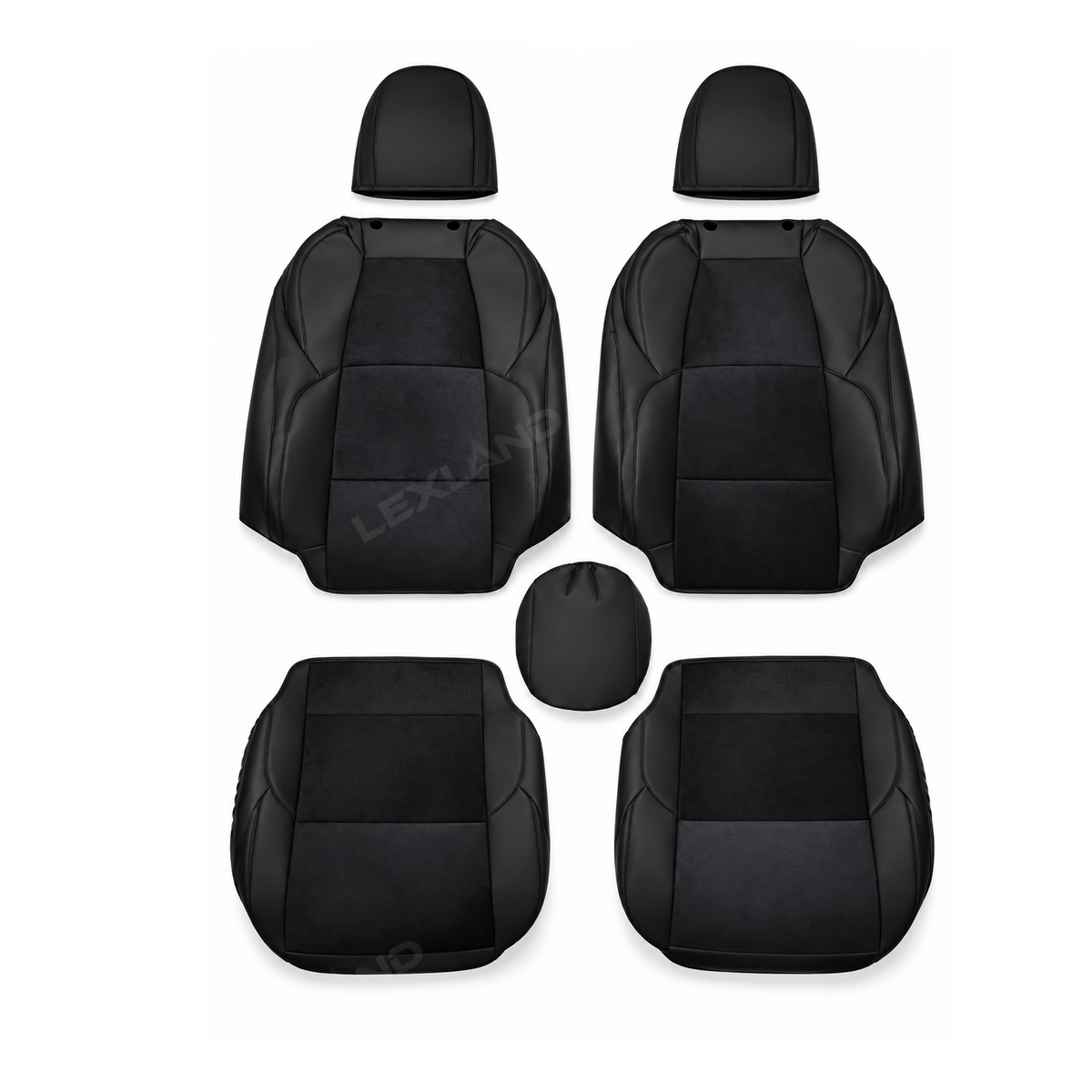 Tacoma/4Runner Seat Covers Suede & Nappa Leather Interior Seat Upholstery Upgrade for Toyota