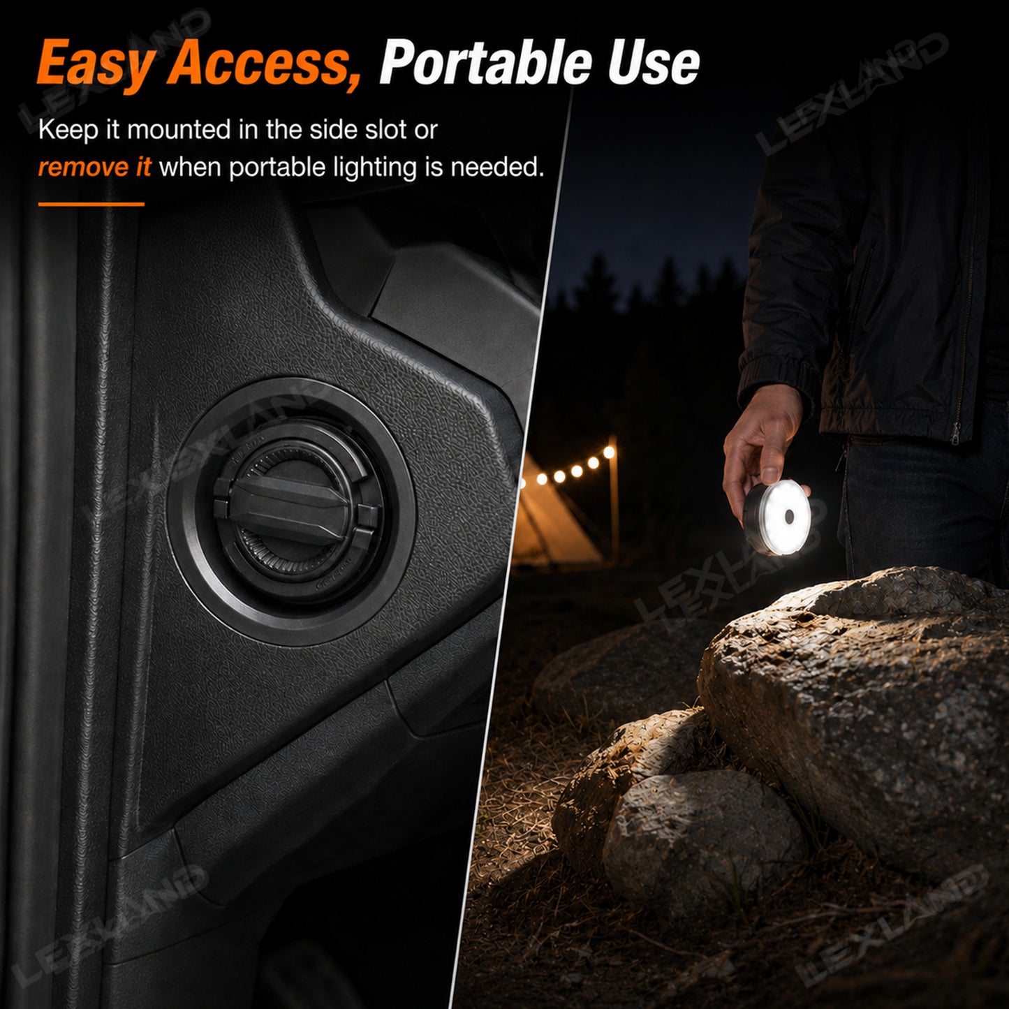 Tacoma/4Runner Driver Side Dash LED Lantern Flashlight Portable LED Light for Toyota