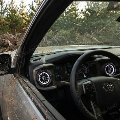 Tacoma Turbo Air AC Vents with Ambient Light RGB LED Vents Light 4PCS for Toyota