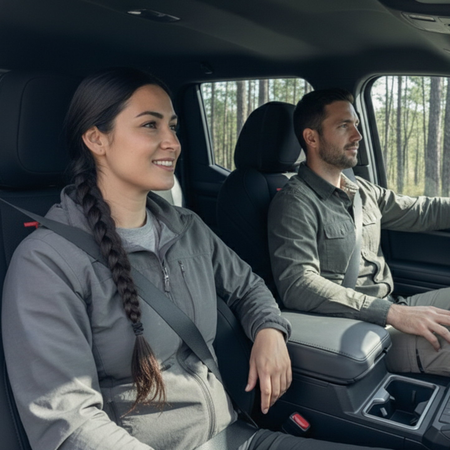 Tacoma /4Runner Seat Covers Embossed Nappa Leather Seat Protectors with TRD Logo for Toyota