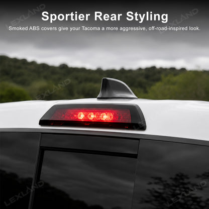 Tacoma Smoked Tail Light Covers & Third Brake Light Cover Rear Lamp Protector for Toyota