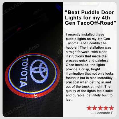 Tacoma LED Puddle Lights Door Projector Lights Welcome Lights For Toyota