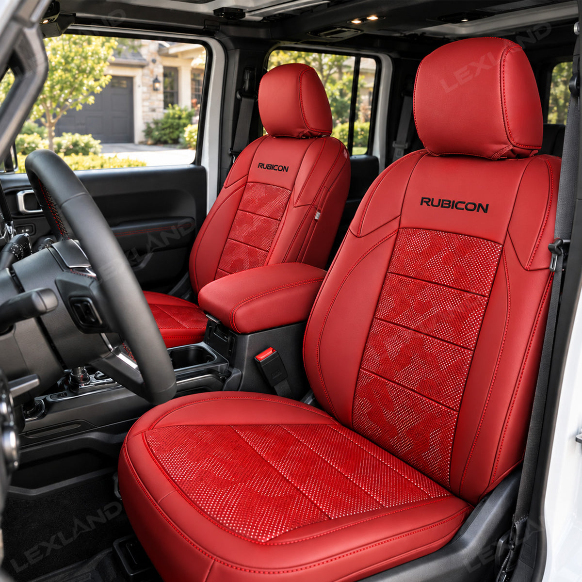 Wrangler Como Style Seat Covers 4-Door Seat Protector Without Rear Armrest Interior Seat Upholstery Upgrade
