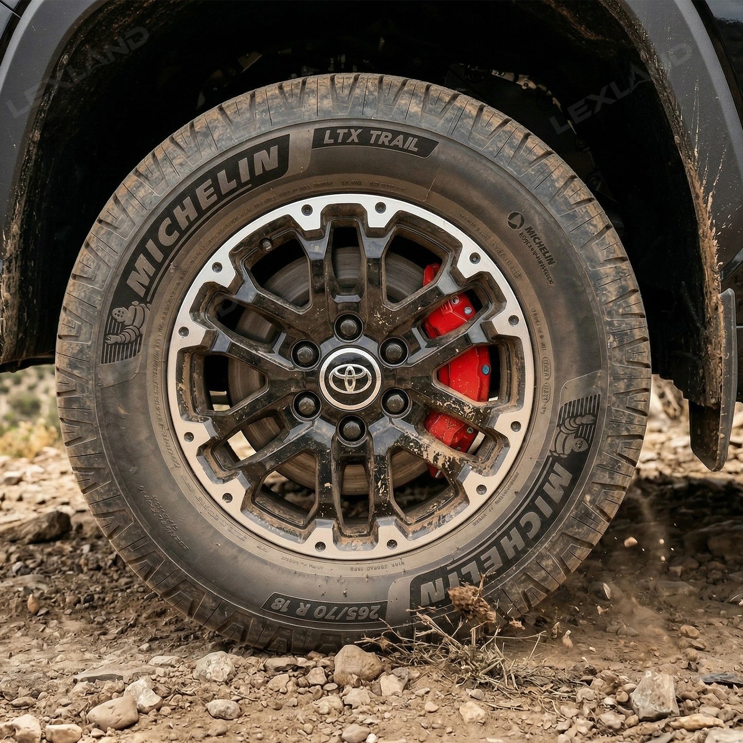 Tundra Brake Caliper Covers Front and Rear Bolt-On Caliper Protectors for Toyota