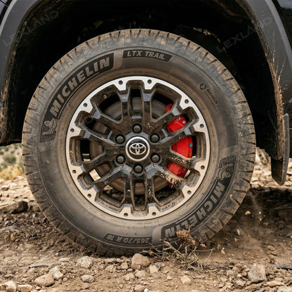 Tundra Brake Caliper Covers Front and Rear Bolt-On Caliper Protectors for Toyota
