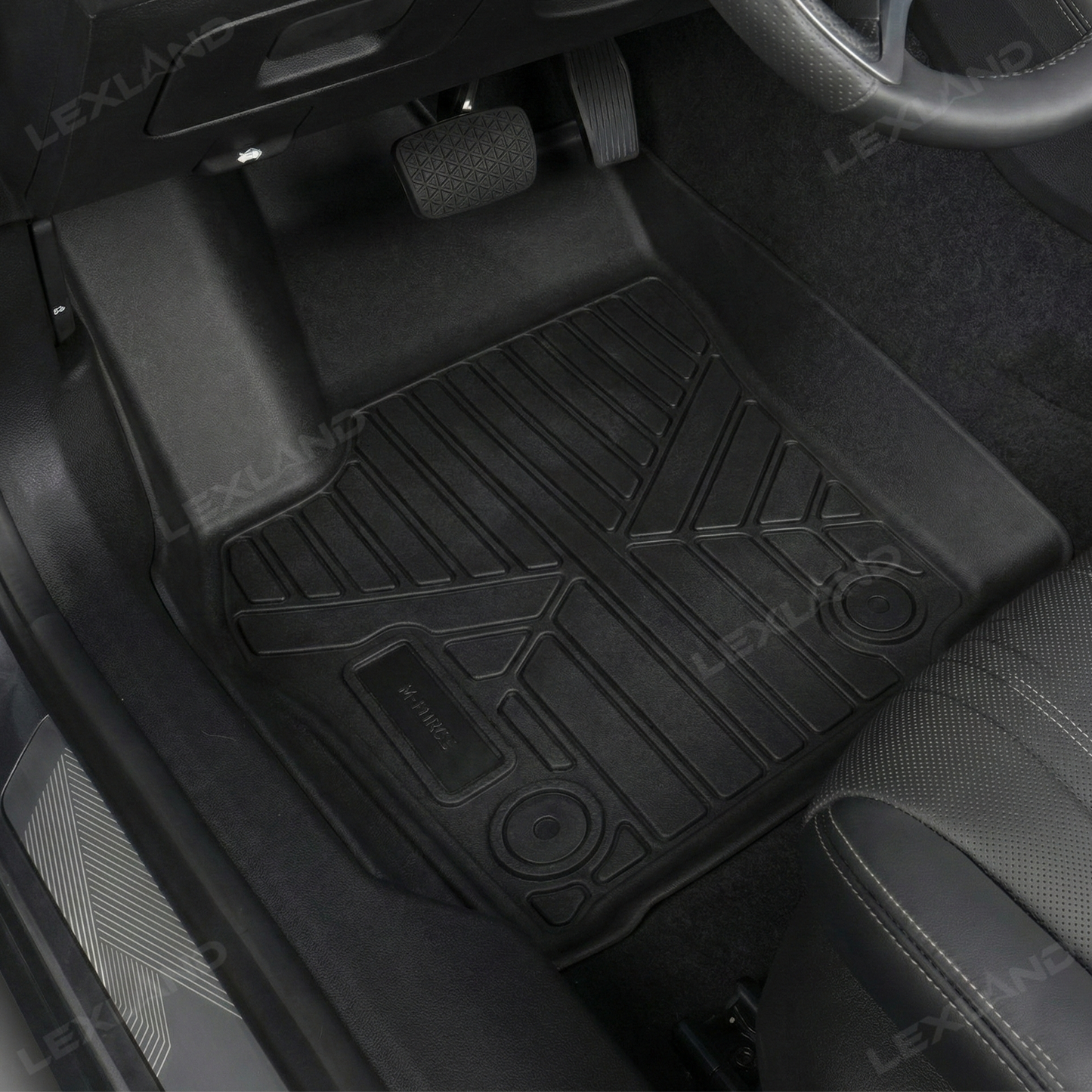 Tacoma Floor Mats All Weather TPE Floor Liners with Anti-Slip Spikes for Toyota