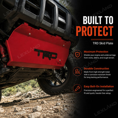 Tacoma Skid Plate with TRD Letter Style Underbody Protection Plate for Toyota