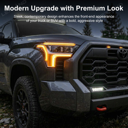 Tundra LED Daytime Running Lights DRL Grille Side Lights Dynamic Sequential Turn Signals