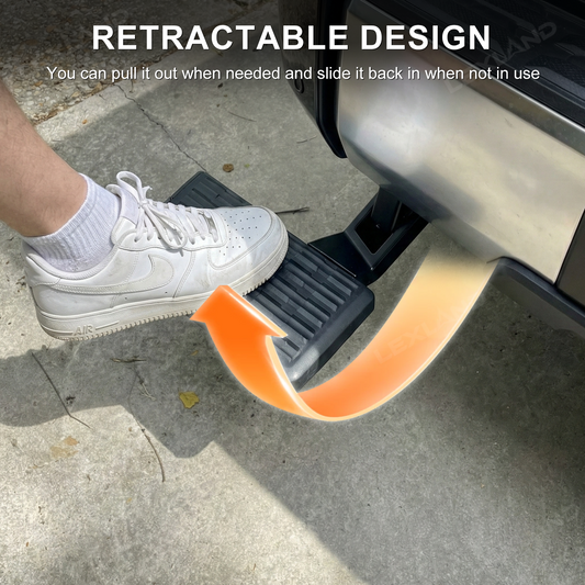 Tundra Rear Bed Step Retractable Aluminum Truck Tailgate Step Folding Bumper Step for Toyota