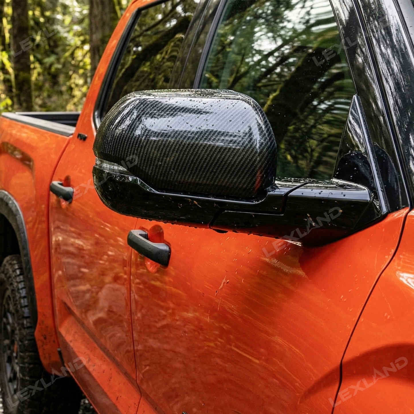 Tundra Mirror Caps ABS Side Mirror Covers Rearview Mirror Overlay for Toyota