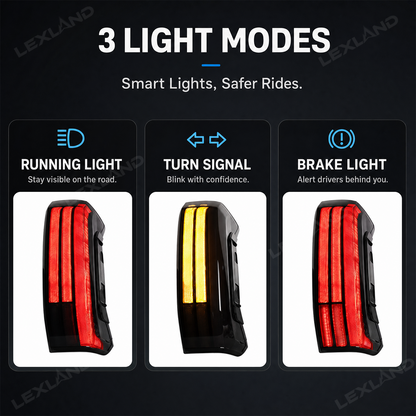 Tacoma Tail Lights Sequential LED Taillights Smoked Style Rear Lamps for Toyota