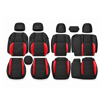 Tacoma /4Runner Seat Covers Carbon Fiber Style Seat Protector Interior Trim Upgrade for Toyota