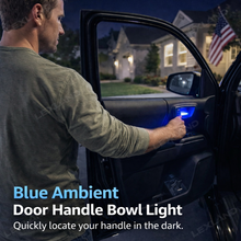 Tacoma Inner Door Handle Bowl Light Blue LED Ambient Mood Lighting 4PCS for Toyota