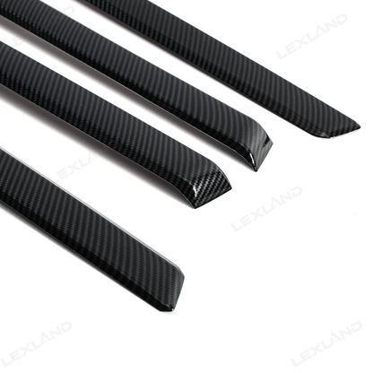 Tacoma Door Panel Strips ABS Carbon Fiber Style Interior Decor Cover Trim for Toyota