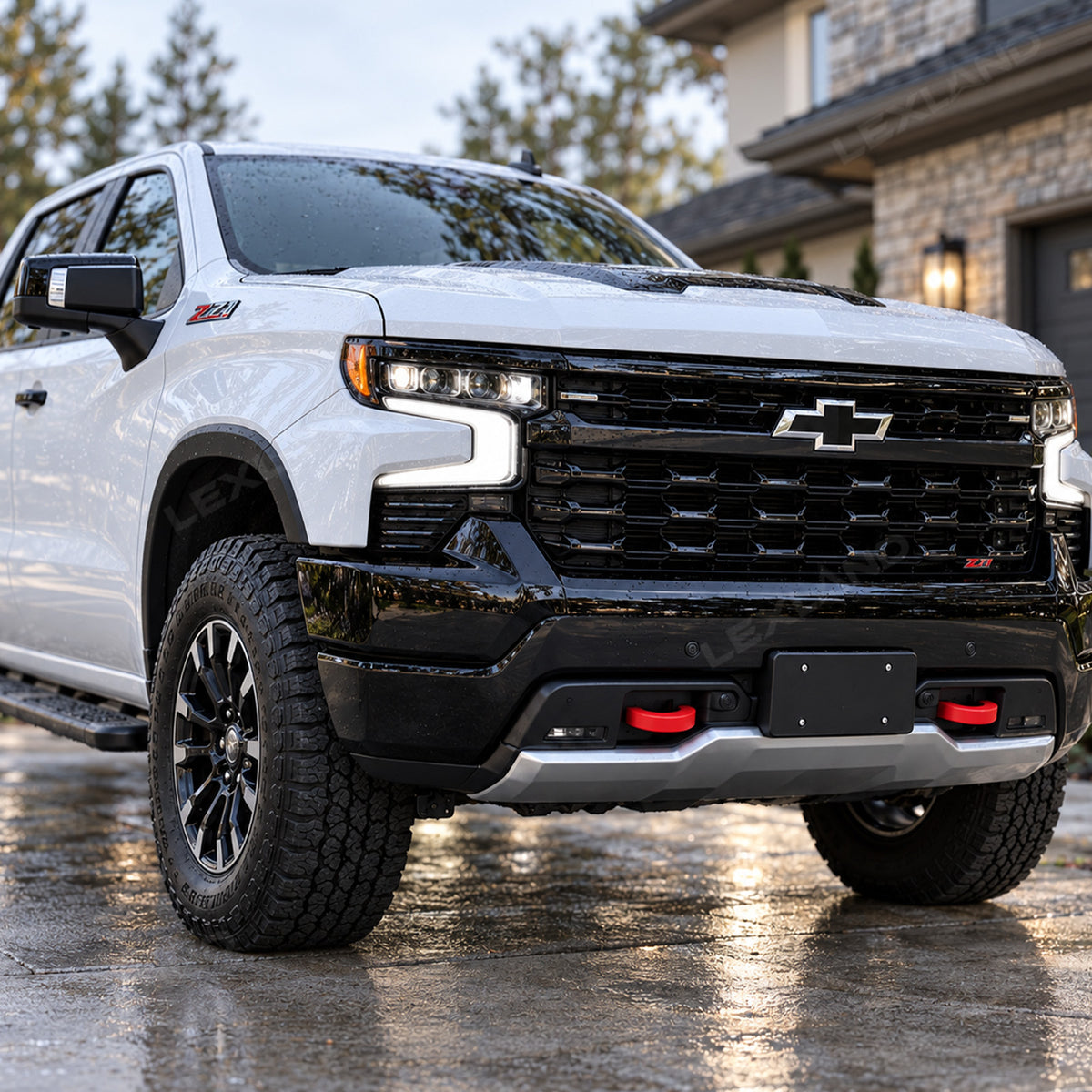 Silverado 1500 Front Tow Hook Covers Silicone Tow Hook Caps Protectors for Chevrolet