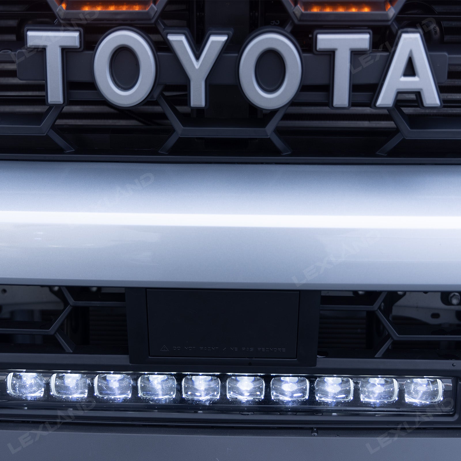 4Runner TRD-Style Front Bumper Grille with Amber Light & LED Light