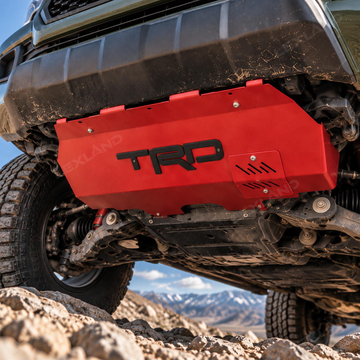 Tacoma Skid Plate with TRD Letter Style Underbody Protection Plate for Toyota
