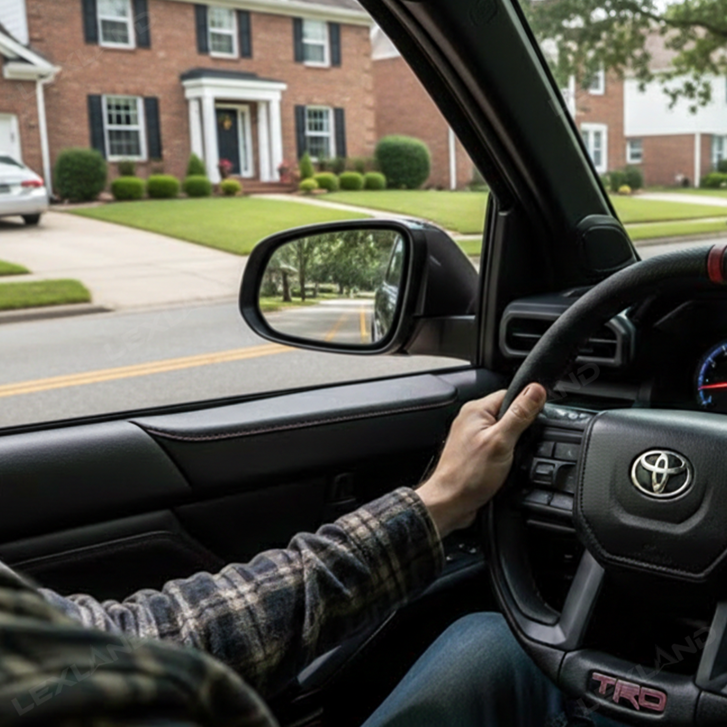 Tacoma Rearview Mirror Glass with Blind Spot Detection Heated Door Side Mirror Lens for Toyota