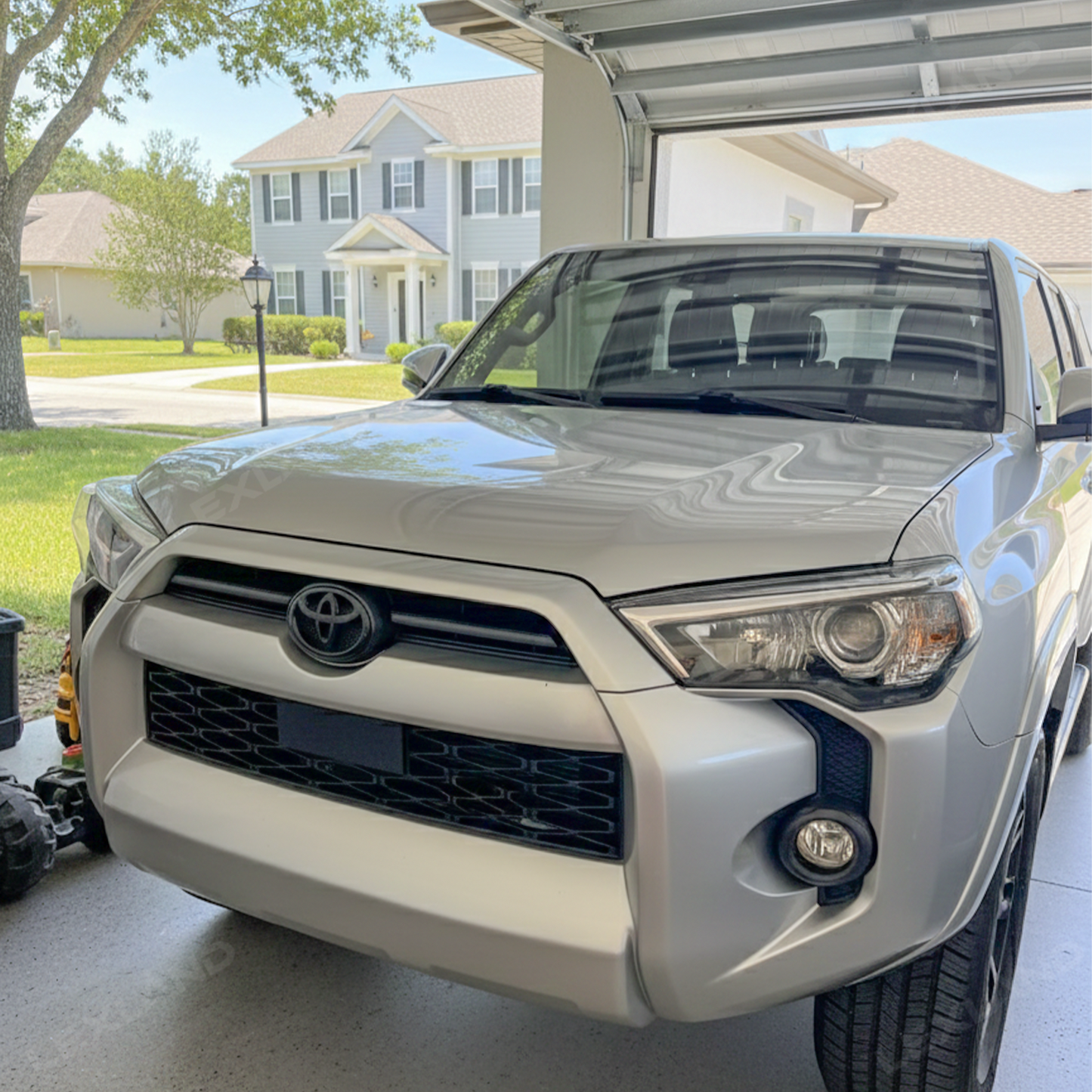 4Runner Front Center Grille Insert Cover Trim Middle Grille Insert Cover Strips for Toyota