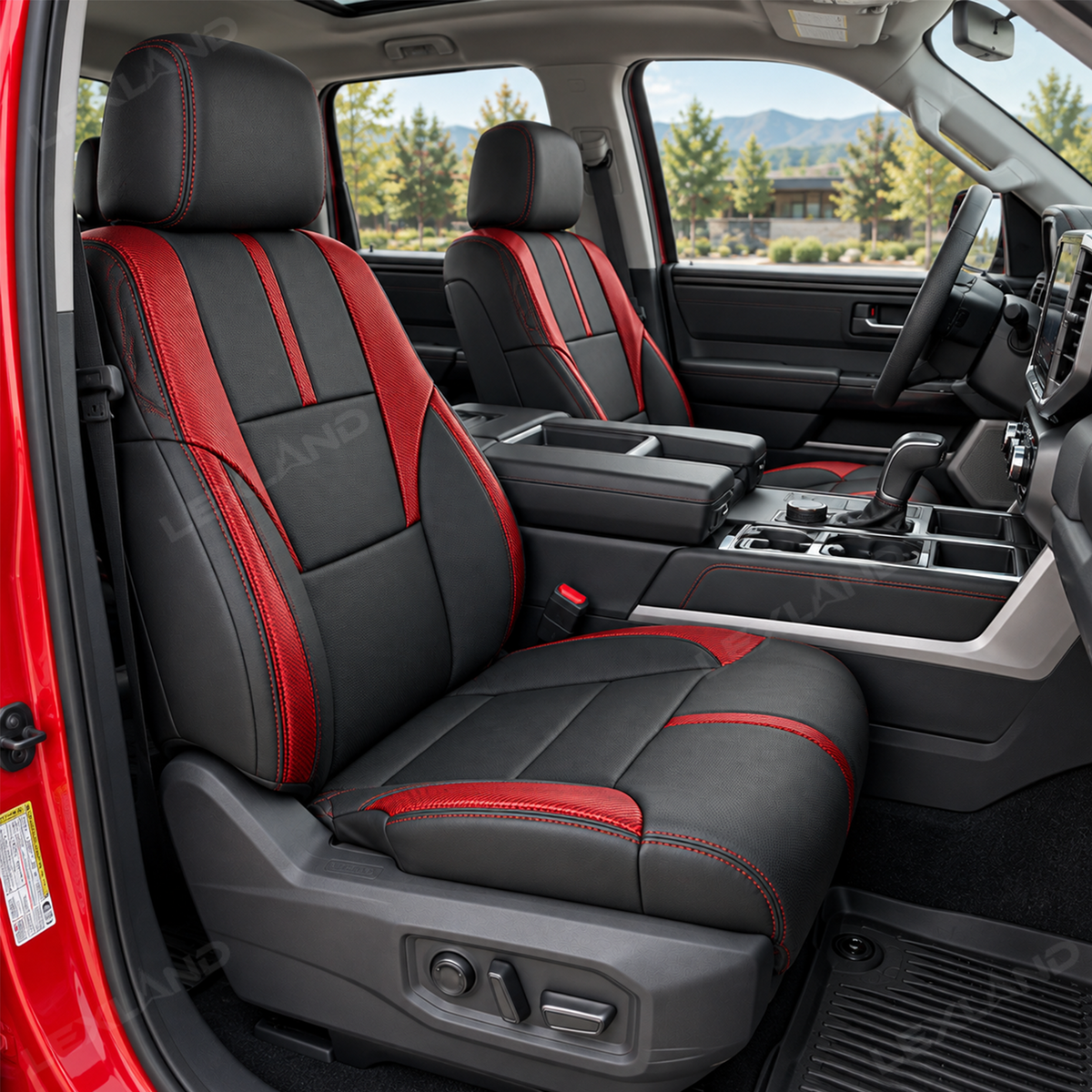 Tundra Seat Covers Carbon Fiber Style Custom Seat Protector Interior Cover for Toyota