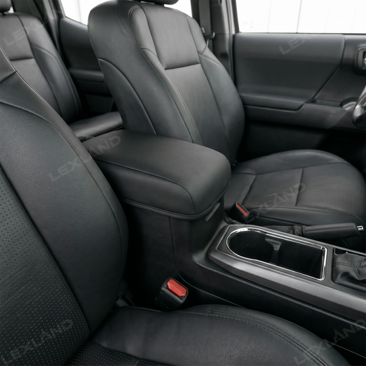 Tacoma Center Console Cover Black Armrest Covers For Toyota