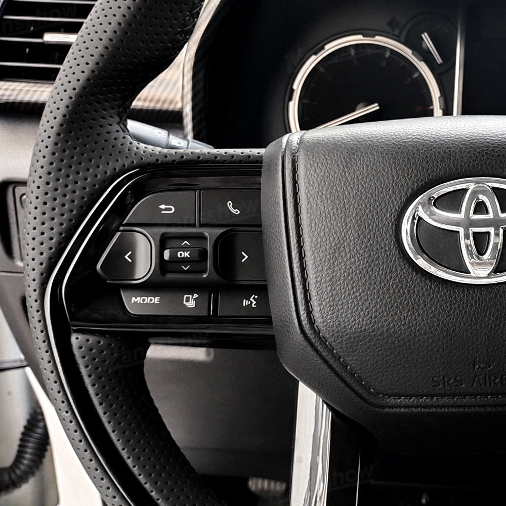 4Runner Steering Wheel Top & Bottom Nappa Leather with Perforated Grip Inspired by 2025 4Runner