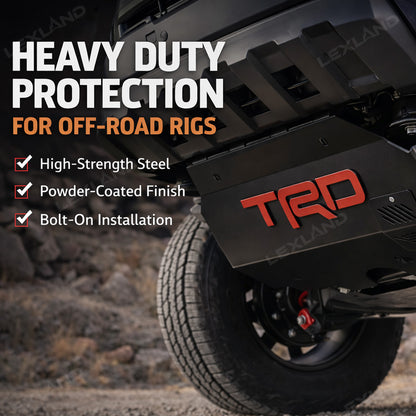 4Runner Skid Plate with TRD Letter Style Off-Road Underbody Protection Plate for Toyota