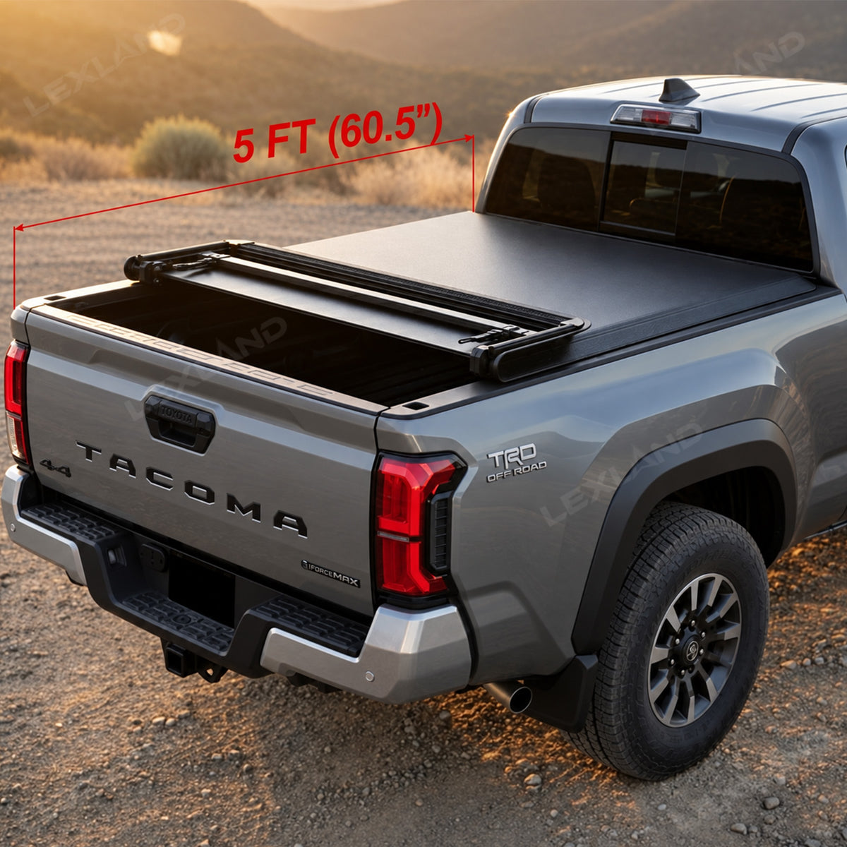 Tacoma Tri-fold Soft Folding Truck Bed Tonneau Cover for Toyota