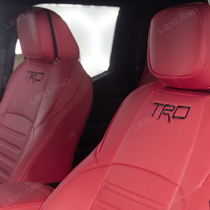 Tacoma /4Runner Seat Covers Full Coverage Embossed Seat Protector with TRD Letter Style for Toyota