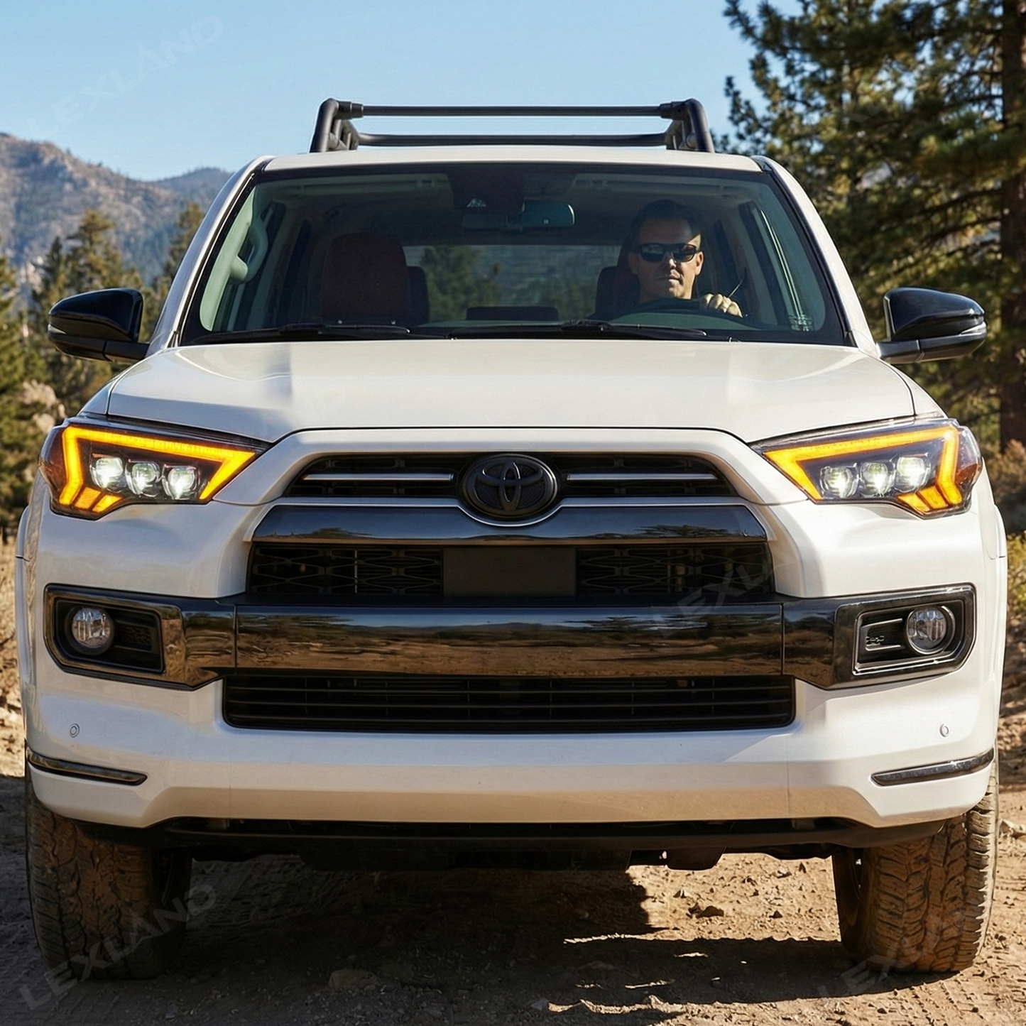 4Runner LED Headlights Front Head Lamps Assembly with Sequential Turn Signal for Toyota