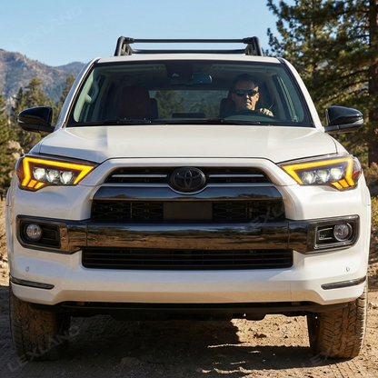4Runner LED Headlights Front Head Lamps Assembly with Sequential Turn Signal for Toyota