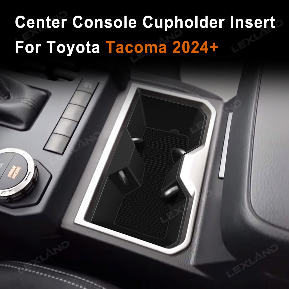 Tacoma Center Console Cup Holder Silicone Water Cup Insert for Toyota
