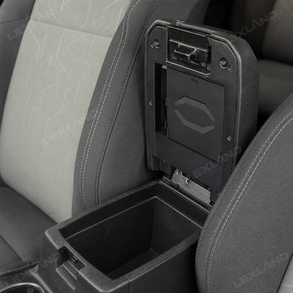 Tacoma Center Console Organizer No-Drill Hidden Storage Box Armrest Secret Compartment 2.0