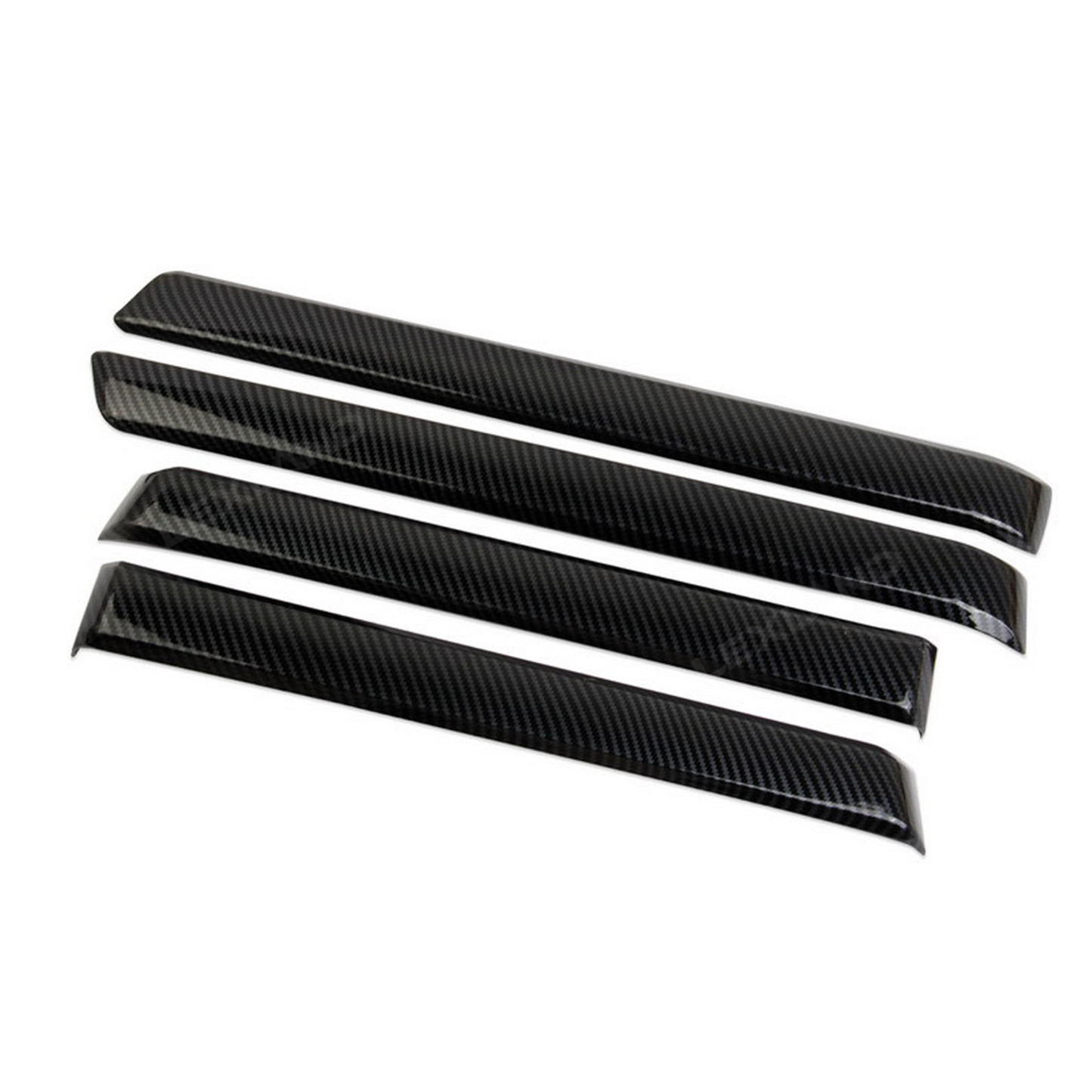 Tacoma Door Panel Strips ABS Carbon Fiber Style Interior Decor Cover Trim for Toyota