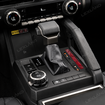Tacoma/4Runner Center Console Charger Hub Multi-Port USB Docking Station with Retractable Cables & 110V AC Outlet Ambient Lighting