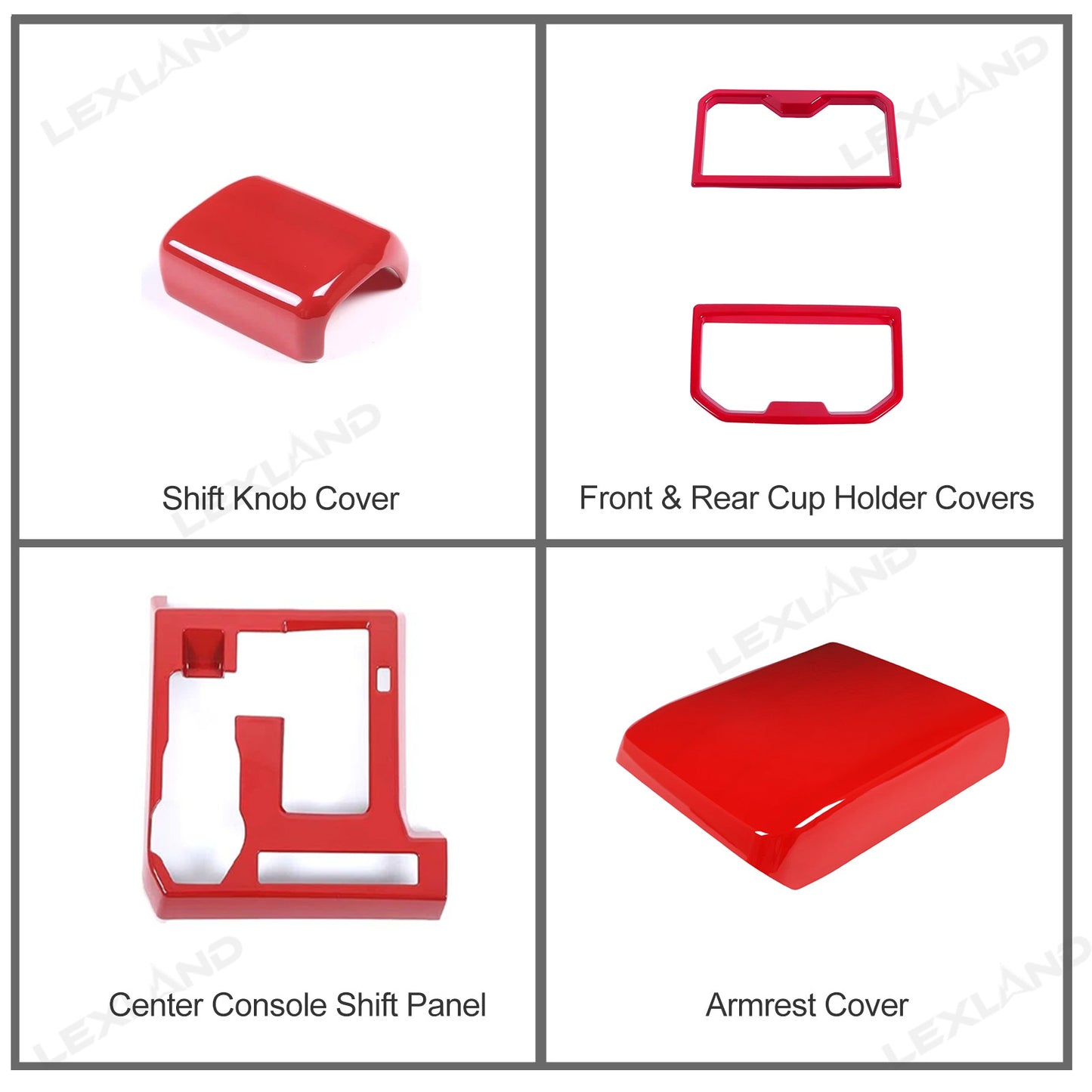 Tacoma Interior Accessories Kit ABS Central Control Cover Trim for Toyota