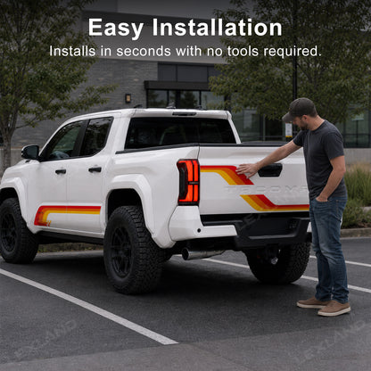 Tacoma Tailgate Body Vinyl Decals Truck Graphics Stripes Stickers for Toyota
