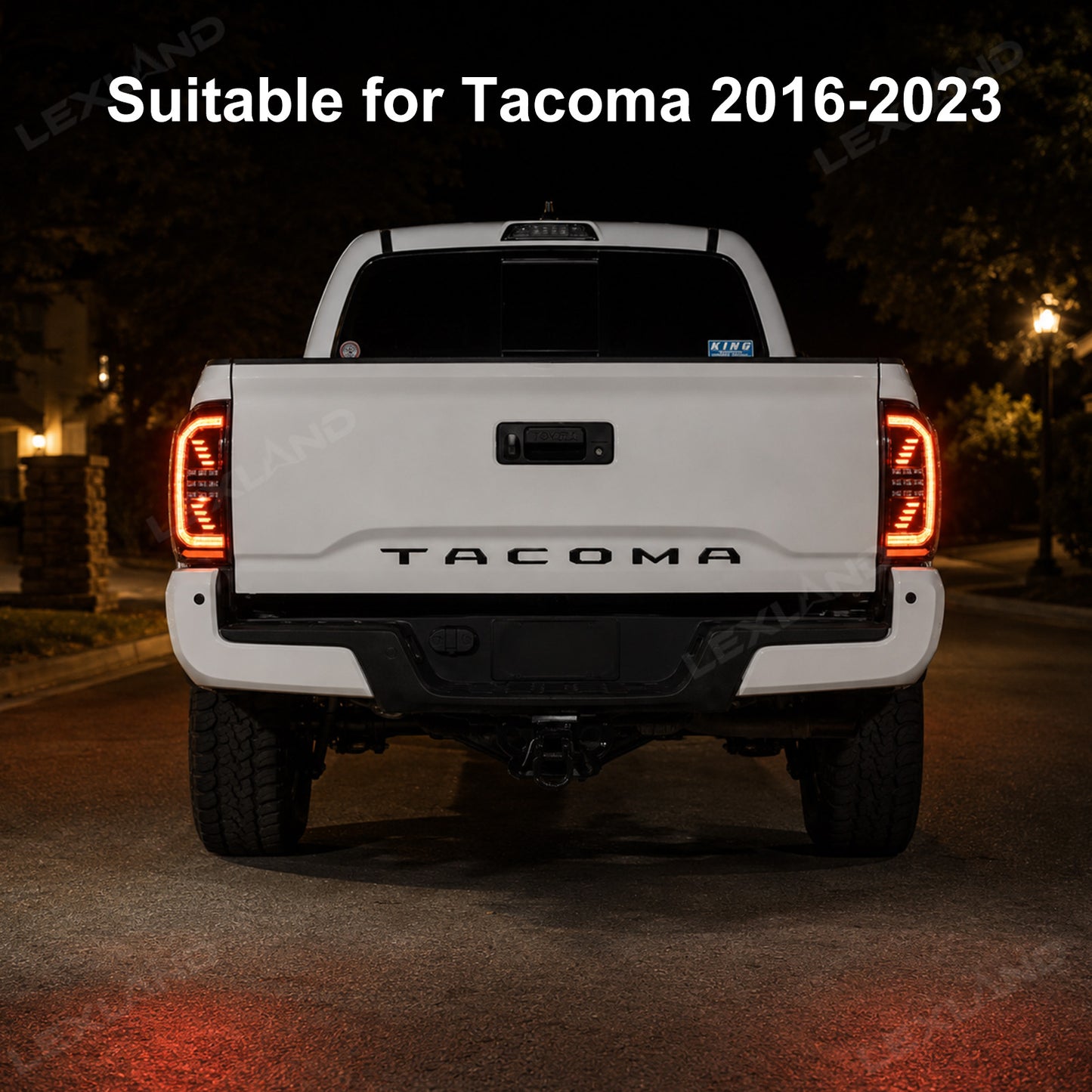 Tacoma 3rd Gen LED Tail Lights Smoked Sequential Rear Lights Assembly for Toyota