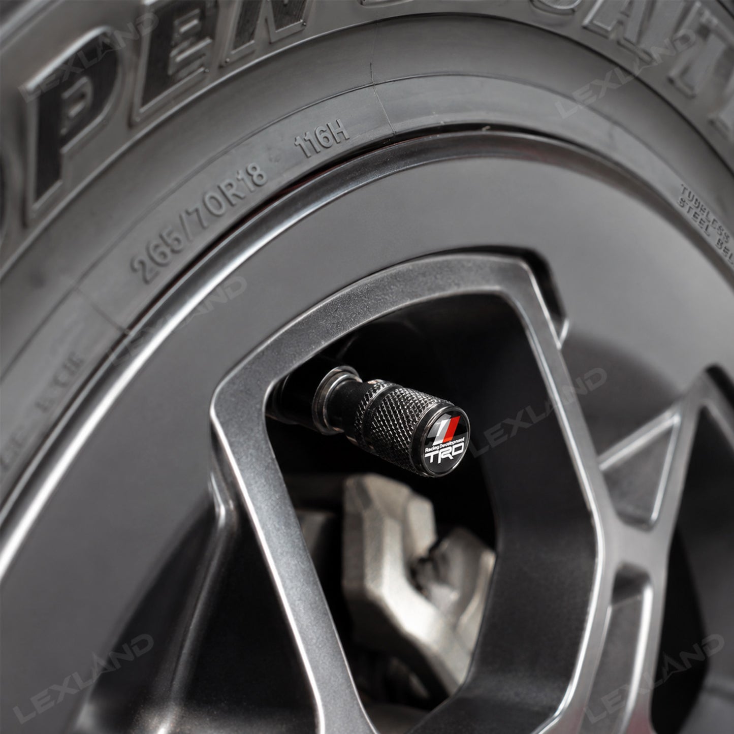 Tacoma/ 4Runner/ Tundra Tire Valve Stem Caps Cover TRD-Style Wheel Valve Caps Aluminum Alloy Dust Caps 4PCS