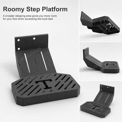 Tacoma Tailgate Step Truck Passenger Side Rear Bed Step Rear Bumper Access Step for Toyota