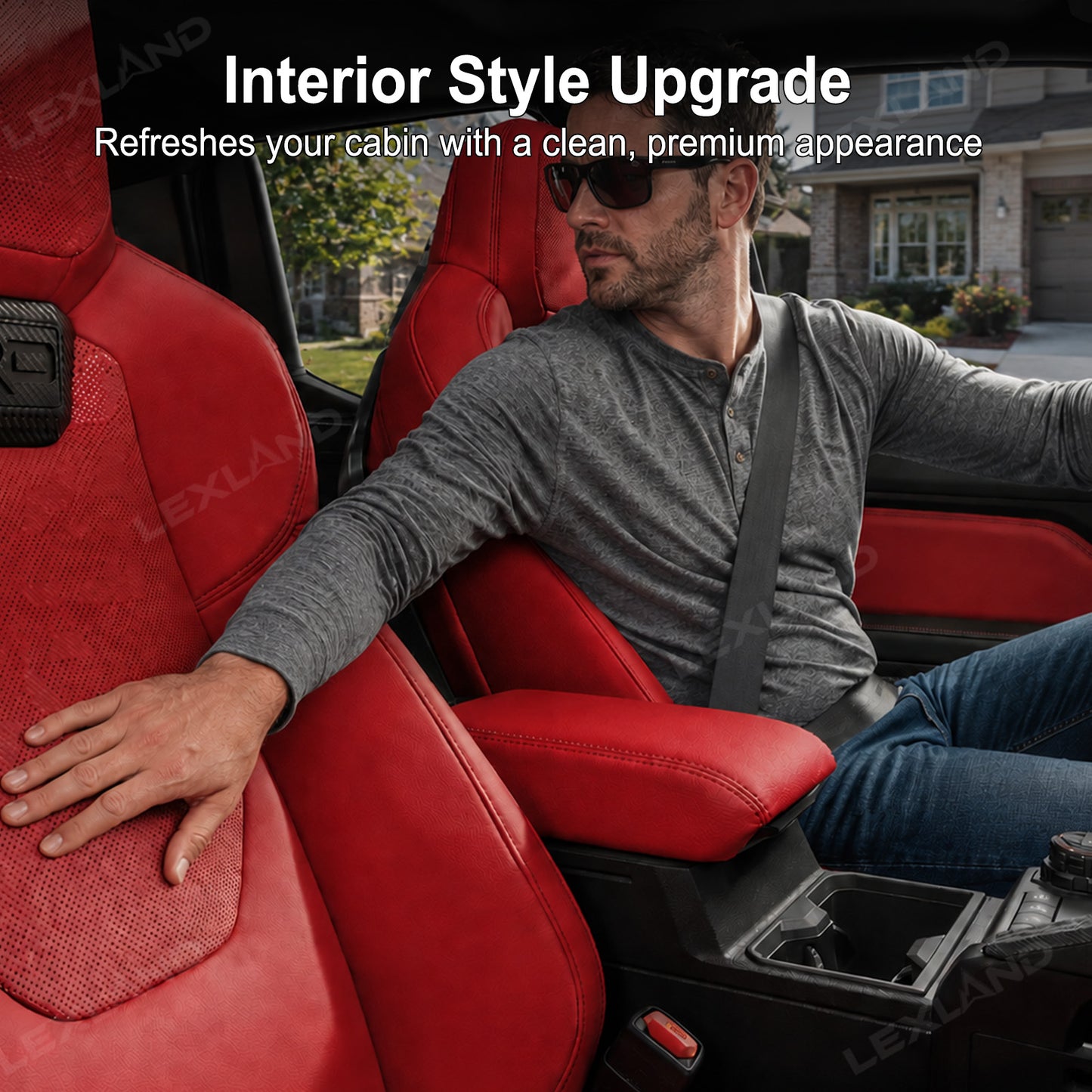 Tacoma/4Runner Seat Covers with Carbon Fiber-Style TRD Badge Embossed Nappa Camo Seat Protector for Toyota