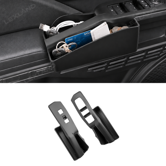 Tacoma/4Runner Front Door Side Organizer Silicone Interior Slot Pockets Tray Storage Box for Toyota