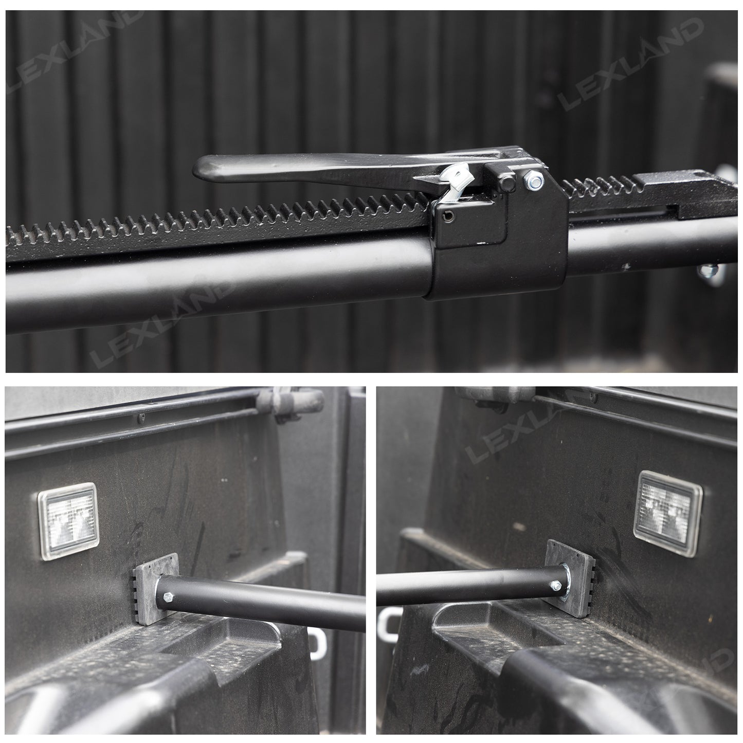 Tacoma/4Runner Cargo Stabilizer Bar Adjustable Truck Bed Load Stop Divider Bar for Toyota