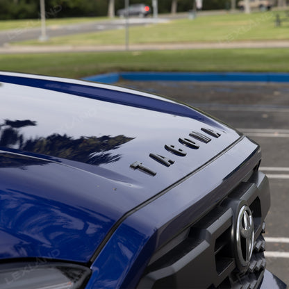 Tacoma Hood Letter Inserts Black Emblem Overlays For Toyota