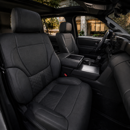 Tundra Seat Covers Capstone Style Interior Leather Covers Upgrade Seat Protector for Toyota